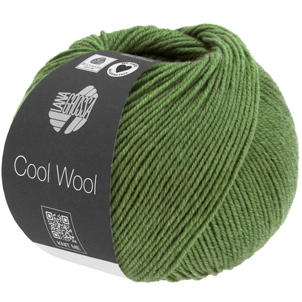 Lana Grossa Cool Wool Melange 1434 Grün meliert 50g