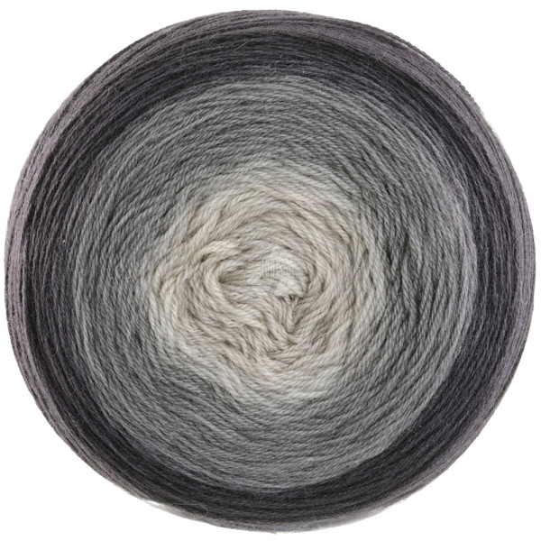 Lana Grossa Merino Lace Aquarell 010 Grège/Taupe/Schwarzbraun 100g