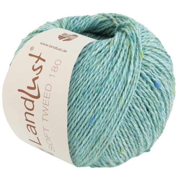 Lana Grossa Landlust Soft Tweed 180 120 Türkis meliert 50g