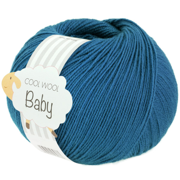 Lana Grossa Cool Wool Baby 326 Petrolblau 50g