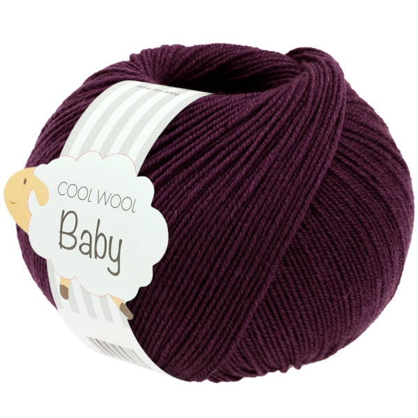 Lana Grossa Cool Wool Baby 329 Burgund 50g