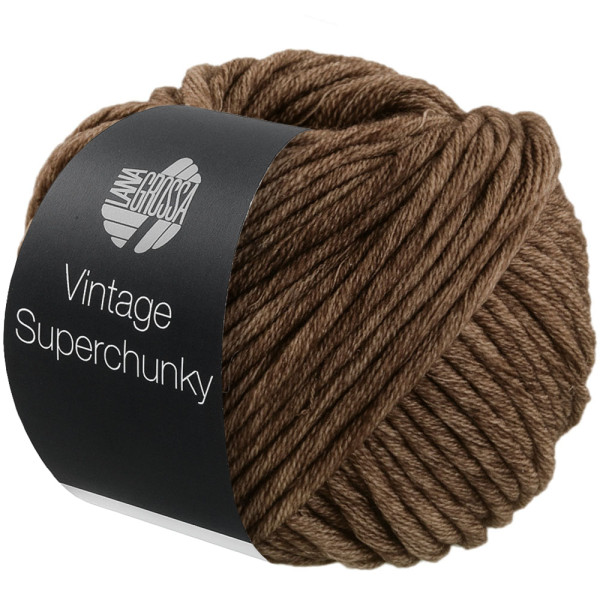 Lana Grossa Vintage Superchunky 510 Dunkelbraun 100g