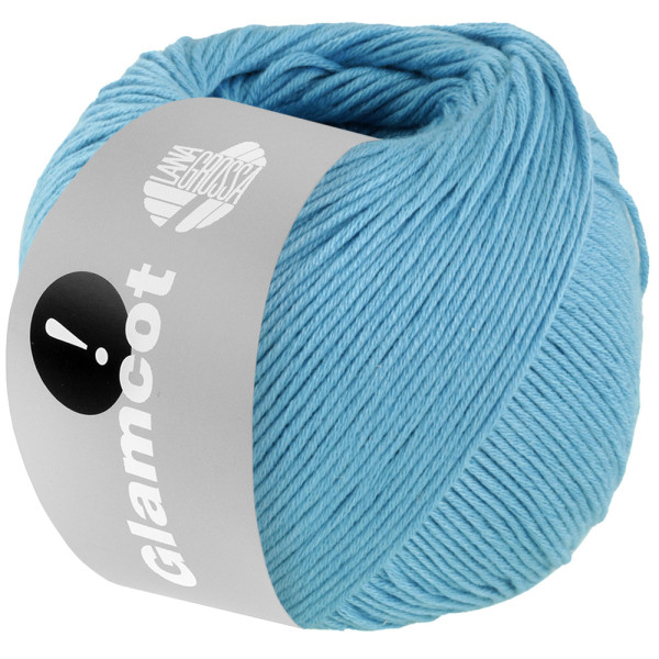 Lana Grossa Glamcot 013 Türkisblau 50g