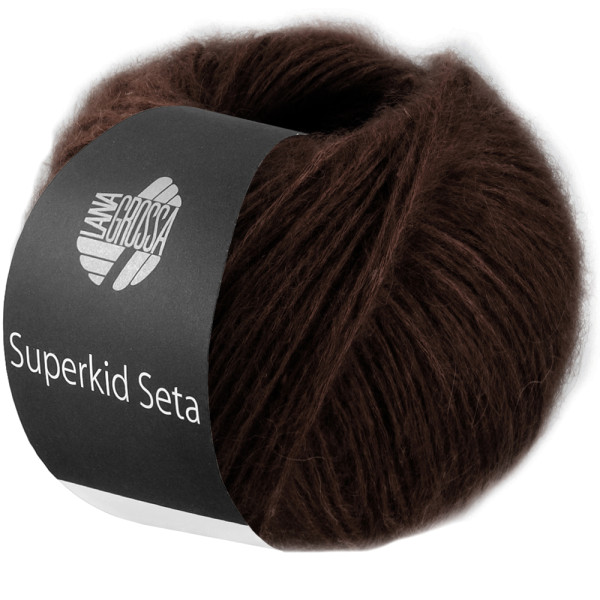 Lana Grossa Superkid Seta 019 Schwarzbraun 25g