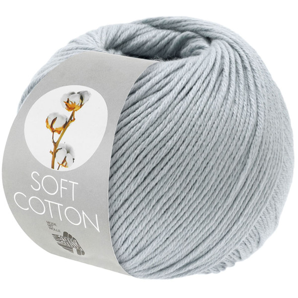 Lana Grossa Soft Cotton 056 Eisblau