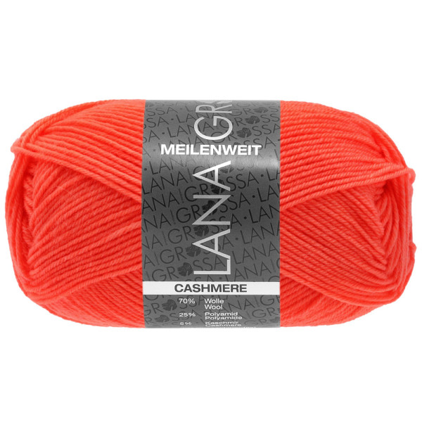 Lana Grossa Meilenweit 50 Cashmere 067 Leuchtendorange