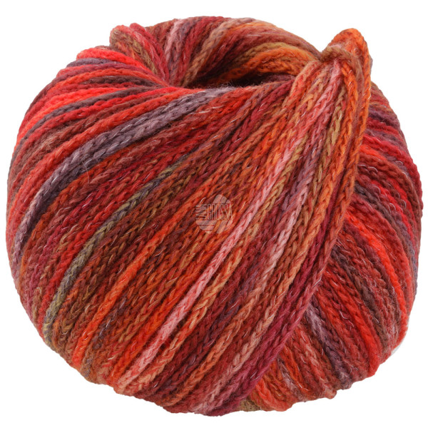 Lana Grossa Cool Merino Color 316 Rotbraun/Lachs/Camel/Burgund/Bordeaux/Mohnrot/Rosa/Graubraun/Orang