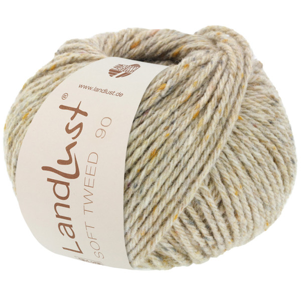 Lana Grossa Landlust Soft Tweed 90 002 Beige meliert 50g