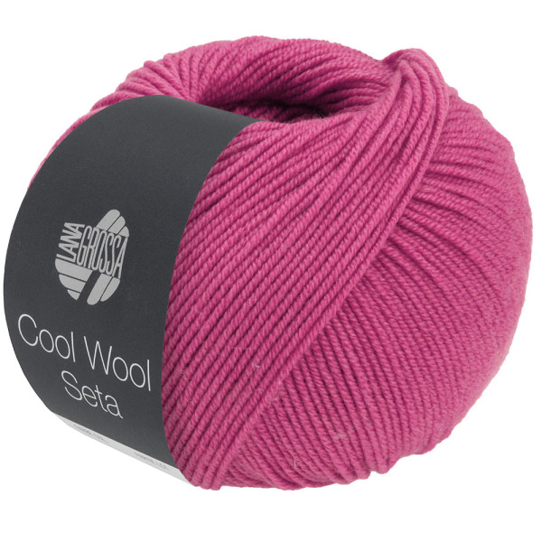 Lana Grossa Cool Wool Seta 020 Fuchsia 50g