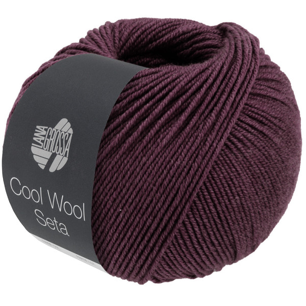 Lana Grossa Cool Wool Seta 019 Brombeer 50g