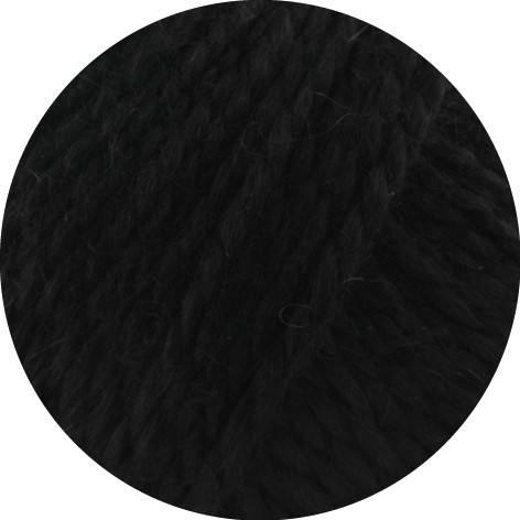 Lana Grossa Natural Lama Chunky 008 Schwarz 50g