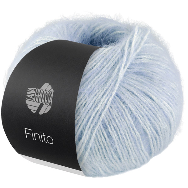 Lana Grossa Finito 002 Zartblau/Creme 50g