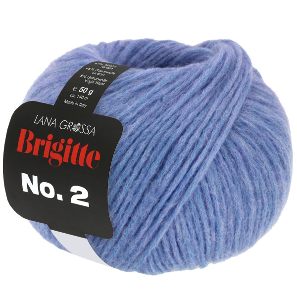 Lana Grossa Brigitte No.2 064 Azurblau 50g