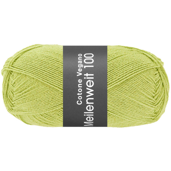 Lana Grossa Meilenweit 100 Cotone Vegano 026 Limette