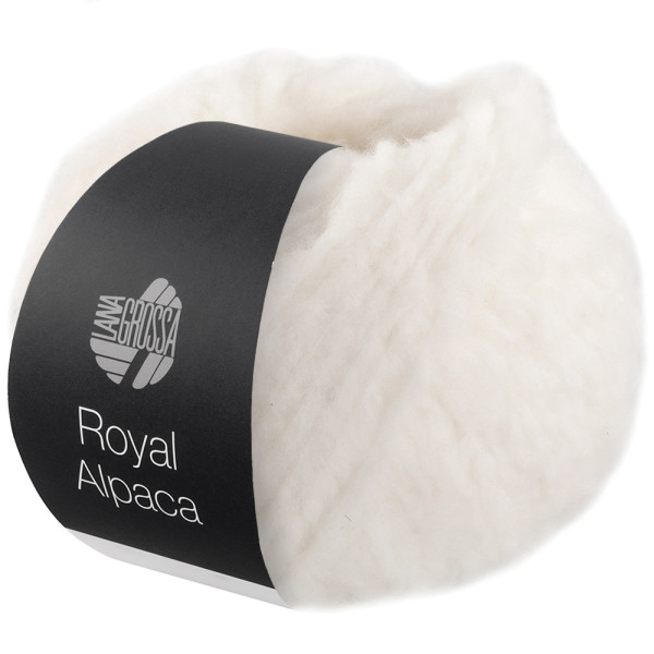 Lana Grossa Royal Alpaca 001 Weiß 50g