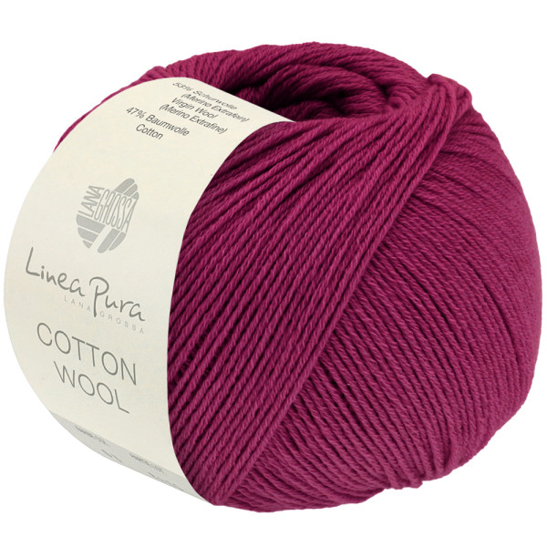 Lana Grossa Cotton Wool 028 Dunkelfuchsia