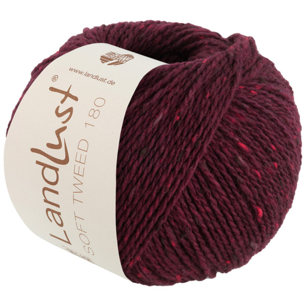 Lana Grossa Landlust Soft Tweed 180 123 Burgund meliert 50g