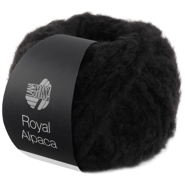 Lana Grossa Royal Alpaca 014 Schwarz 50g