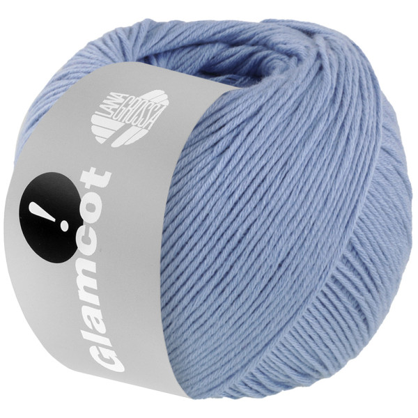 Lana Grossa Glamcot 011 Hellblau 50g