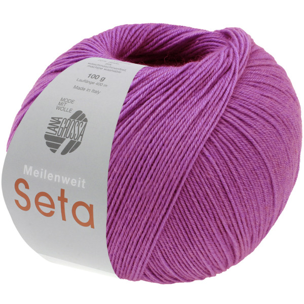 Lana Grossa Meilenweit 100 Seta 036 Fuchsia 100g