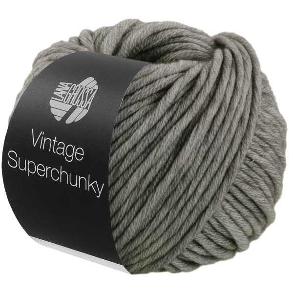 Lana Grossa Vintage Superchunky 512 Grau 100g