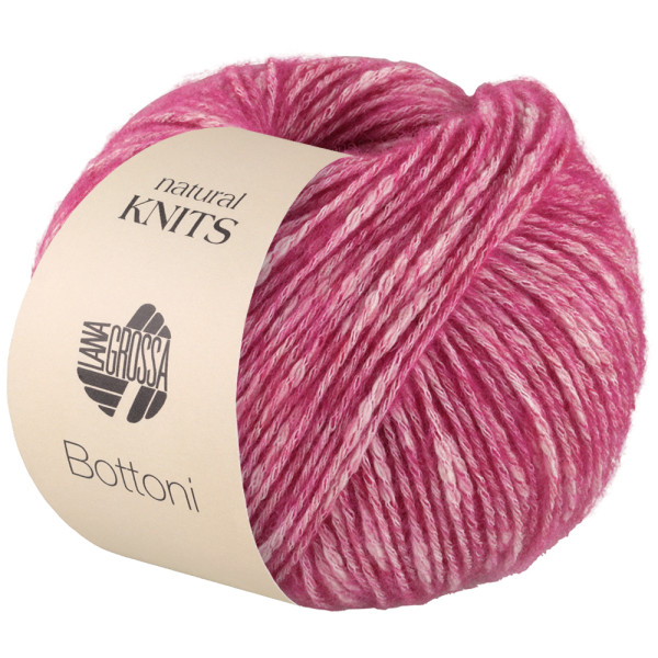 Lana Grossa Bottoni 004 Pink/Rohweiß 50g