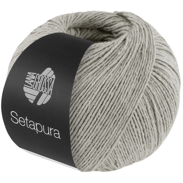 Lana Grossa Setapura 021 Silbergrau 50g