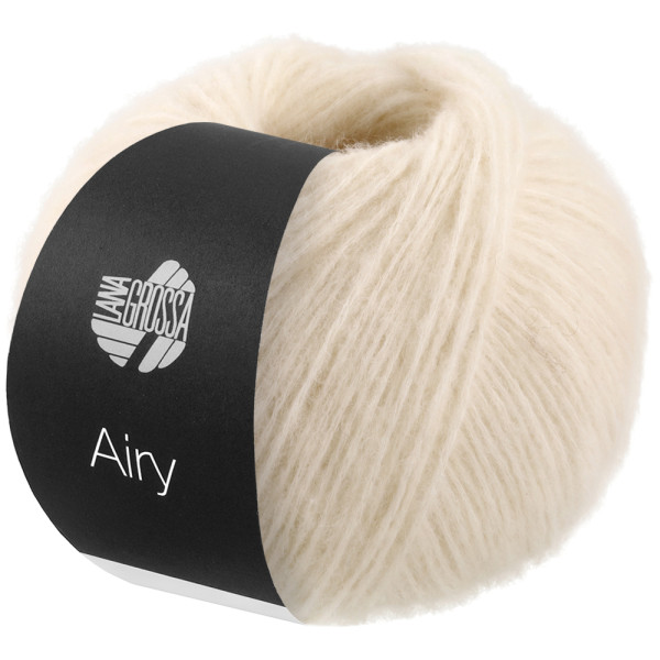 Lana Grossa Airy 013 Rohweiß 50g