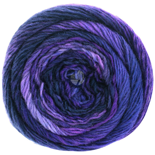 Lana Grossa Meilenweit 100 Color Mix Soft 8053 Amethyst/Dunkel-/Blauviolett