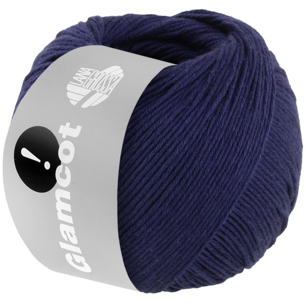 Lana Grossa Glamcot 021 Dunkelblau 50g