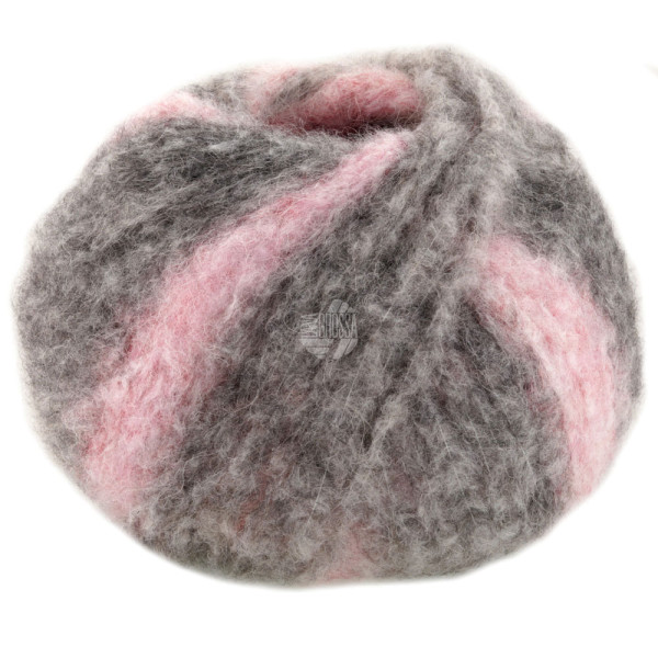 Lana Grossa Gigante 011 Rosa/Flieder/Mittel-/Dunkelgrau 100g