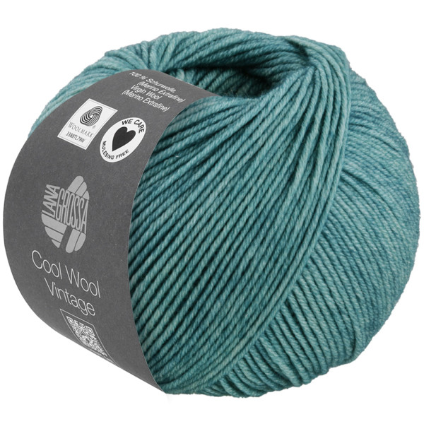 Lana Grossa Cool Wool Vintage 7379 Petrol 50g