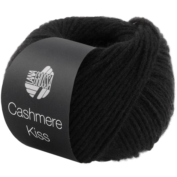 Lana Grossa Cashmere Kiss 108 Schwarz 25g