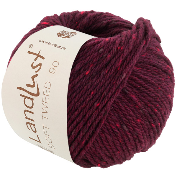 Lana Grossa Landlust Soft Tweed 90 023 Burgund meliert 50g