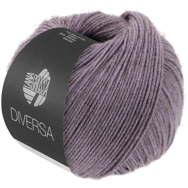 Lana Grossa Diversa 024 Graulila 50g