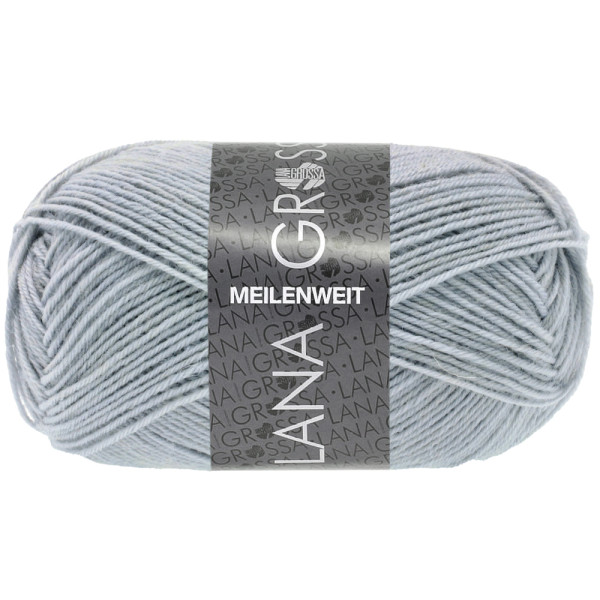 Lana Grossa Meilenweit 50 1416 Blaugrau 50g