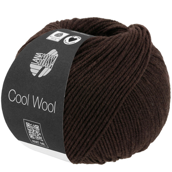 Lana Grossa Cool Wool 2000 2113 Schwarzbraun 50g