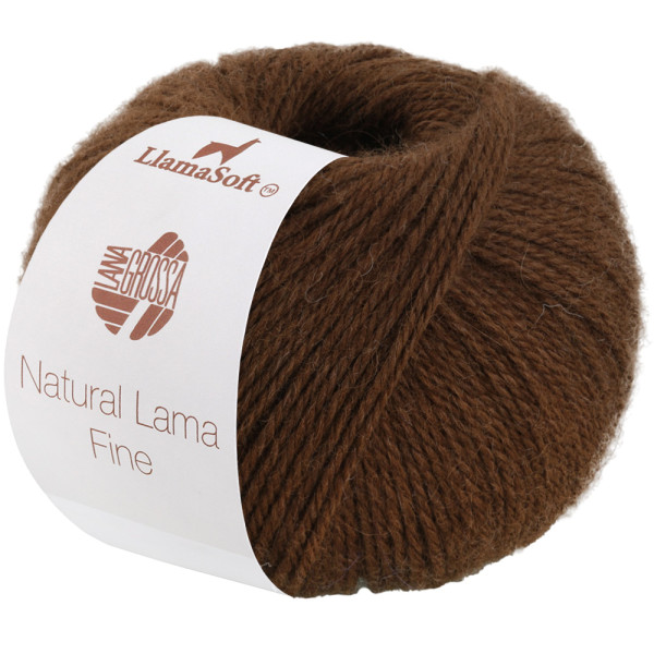 Lana Grossa Natural Lama Fine 113 Schokobraun 50g