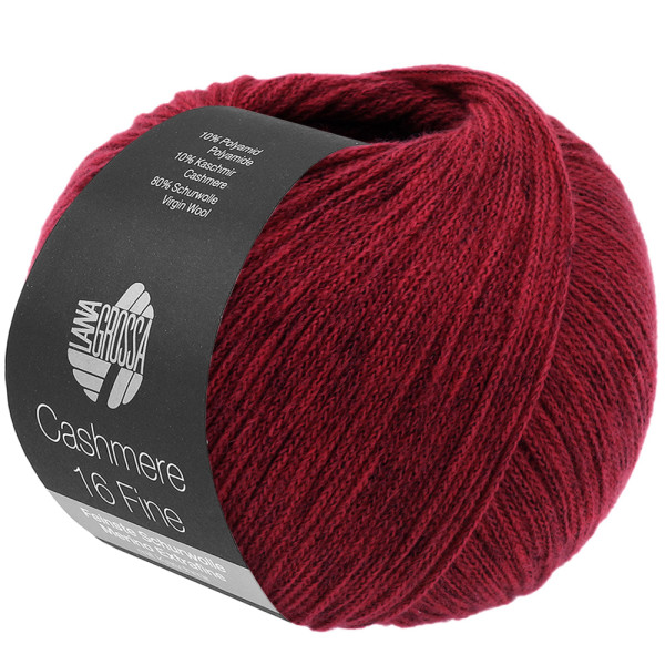 Lana Grossa Cashmere 16 Fine 057 Weinrot 50g