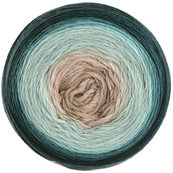 Lana Grossa Merino Lace Aquarell 006 Graubeige/Grünbeige/Graupetrol/Schlamm 100g