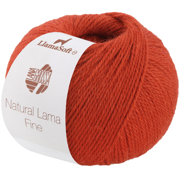 Lana Grossa Natural Lama Fine 104 Rostorange 50g