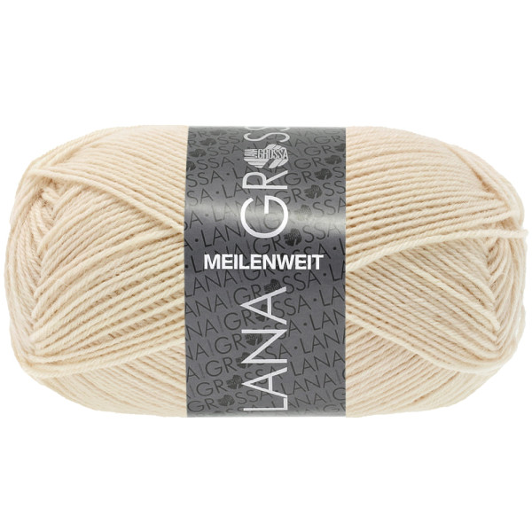 Lana Grossa Meilenweit 50 1417 Eierschale 50g