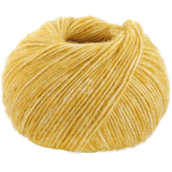 Lana Grossa Natural Alpaca Pelo 027 Senfgelb meliert