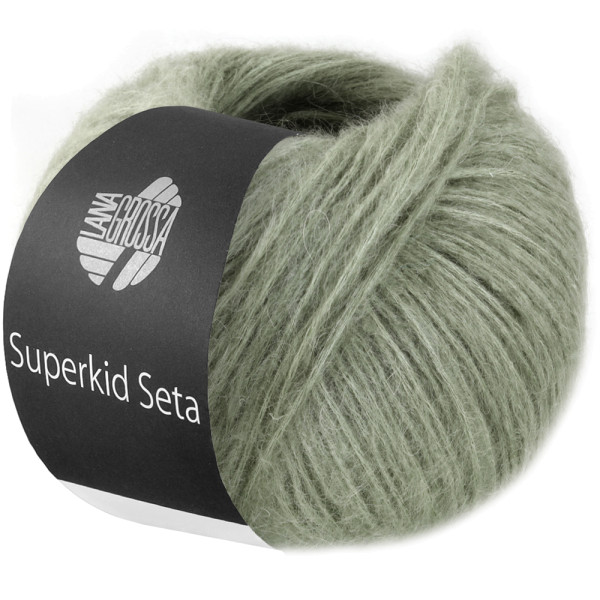 Lana Grossa Superkid Seta 017 Graugrün 25g