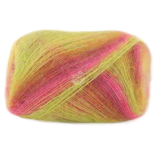 Lana Grossa Cottonhair 107 Limette/Neonpink/Fuchsia/Braun/Orange/Zitrusgelb