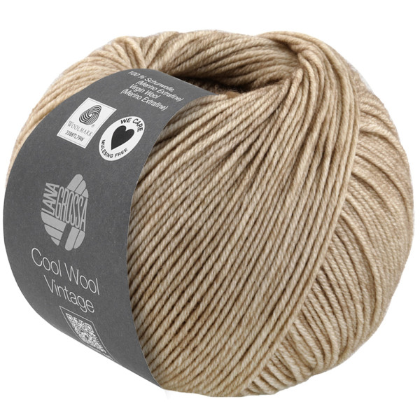 Lana Grossa Cool Wool Vintage 7382 Sandbeige 50g