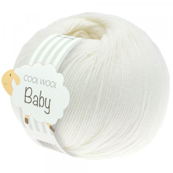 Lana Grossa Cool Wool Baby 207 Weiß 50g