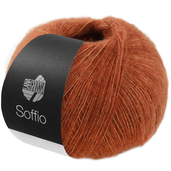 Lana Grossa Soffio 004 Rostbraun 25g