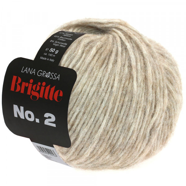 Lana Grossa Brigitte No.2 015 Beige 50g