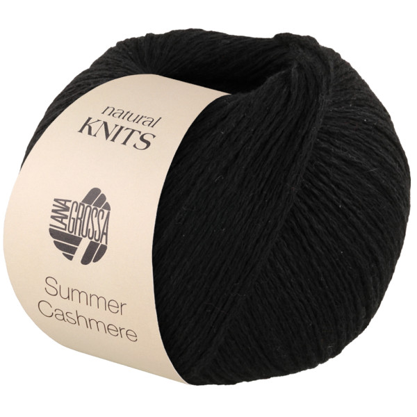 Lana Grossa Summer Cashmere 018 Schwarz 50g